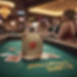 Loyalty rewards card displayed on a casino table
