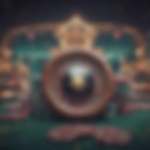 Illustration of online casino games