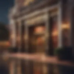 The grand entrance of Ballys Casino, showcasing its architectural beauty