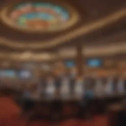 A panoramic view of Buffalo Niagara Casino highlighting its sports betting section