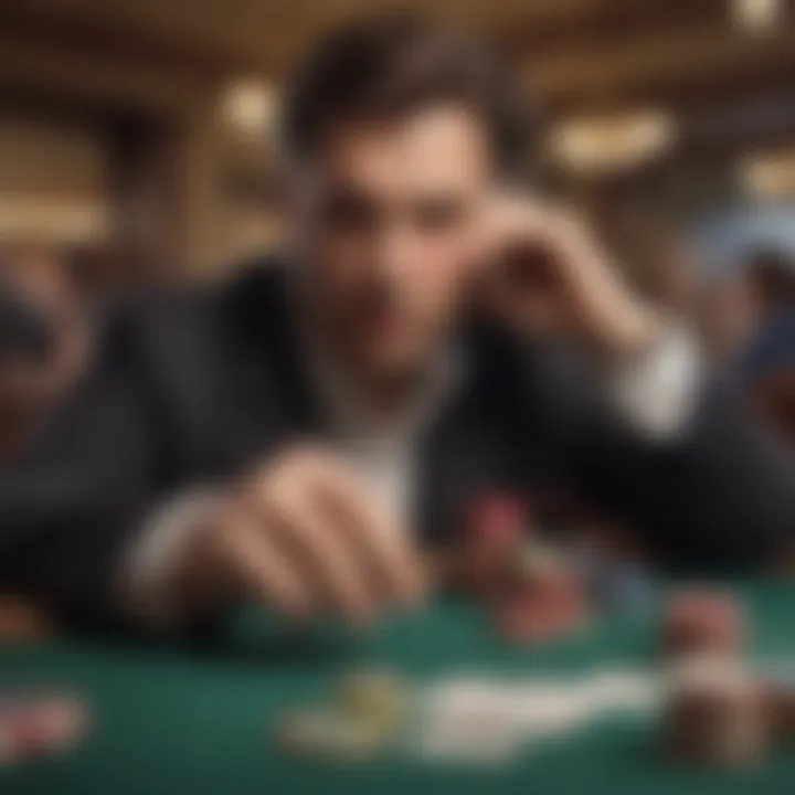 An artistic representation of risk-taking behavior in gambling
