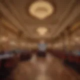 Elegant interior design of Caesar Casino Windsor