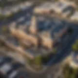 Aerial view of Carson City Inn Casino highlighting its architectural design