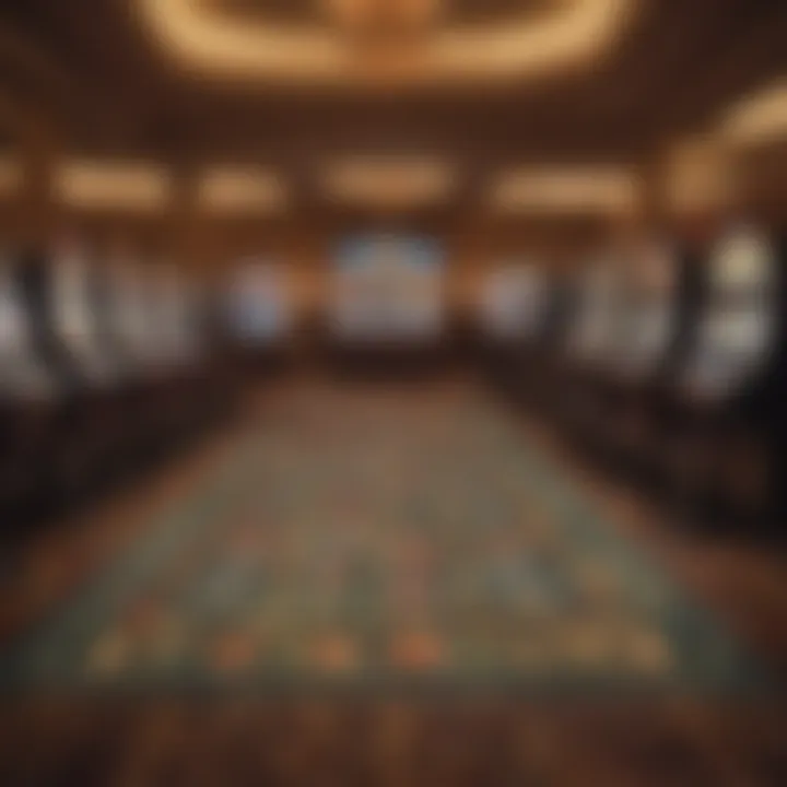 Interior of the gaming floor showcasing diverse slot machines