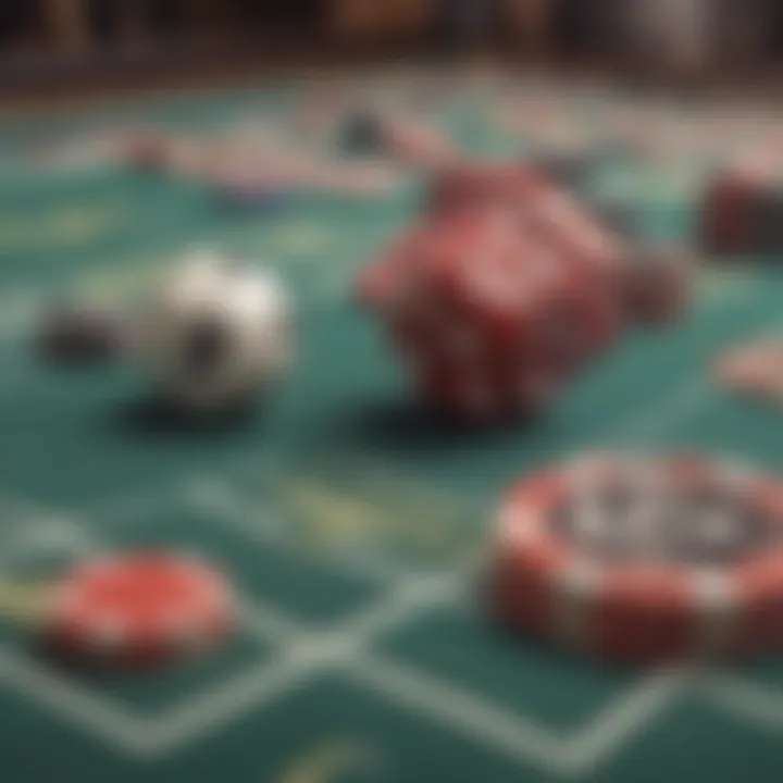 Illustration of cognitive biases affecting gambling decisions
