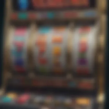 Diverse Symbols of $10 Slots A close-up of colorful slot machine symbols, emphasizing the variety and appeal of lower-stakes options.