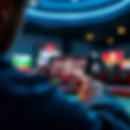 User engaging with head-to-head betting on a mobile device