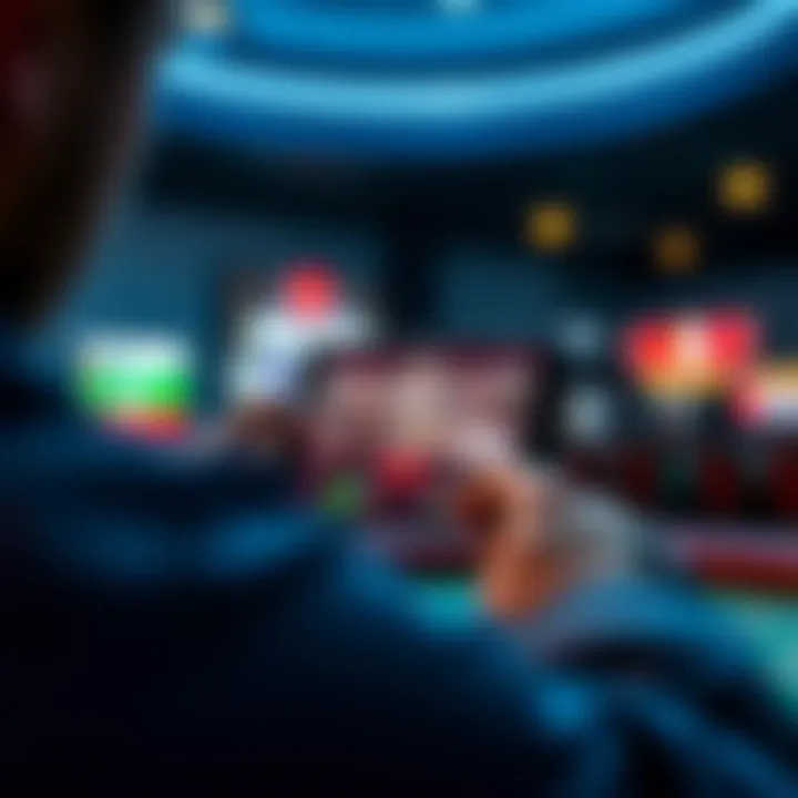 User engaging with head-to-head betting on a mobile device