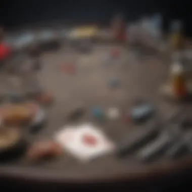 Tools and materials required for building a blackjack table