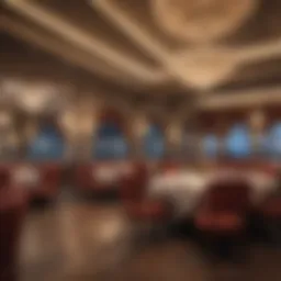 Elegant dining setup at Winstar Casino restaurant