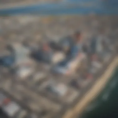 Aerial View of Atlantic City and the New Casino Aerial view of Atlantic City highlighting the casino's location