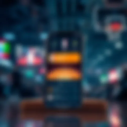 Visual representation of NBA betting apps interface