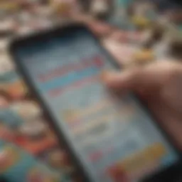 A digital lottery ticket displayed on a smartphone screen
