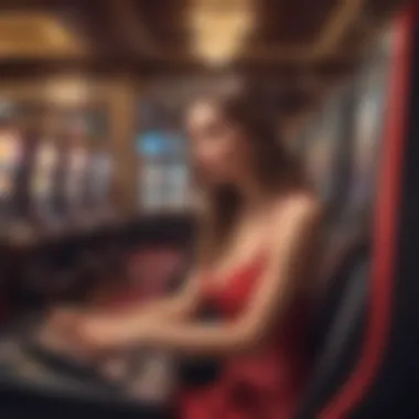 Player engrossed in gameplay on a Slotomania machine with immersive features