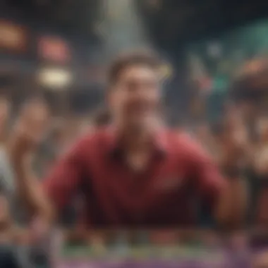 Celebrating Wins in Mobile Gambling Successful player celebrating a win on a mobile device