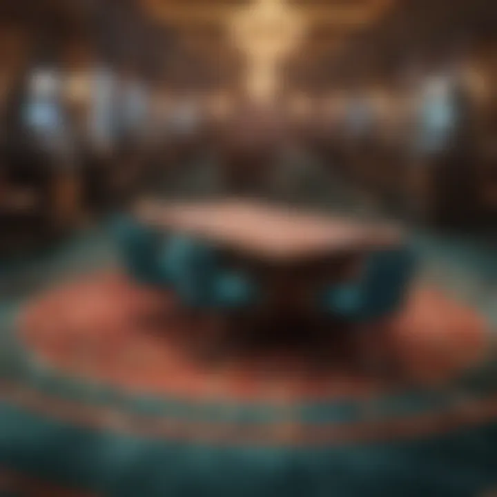 Luxurious gaming floor highlighting various gaming options available.