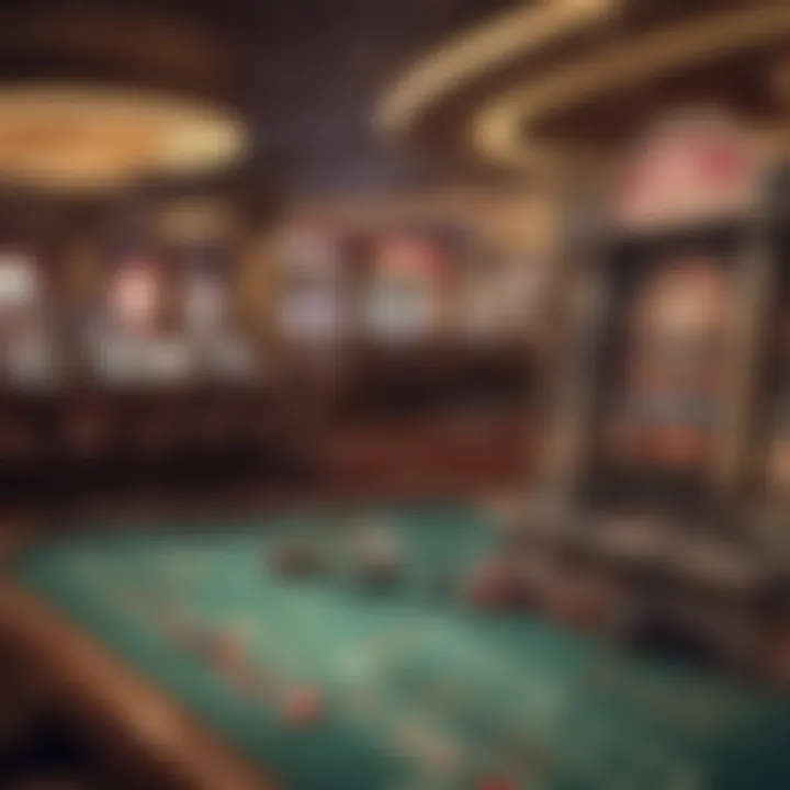 An infographic showcasing the evolution of casino games from land-based to online platforms
