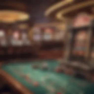 The Evolution of Casino Games An infographic showcasing the evolution of casino games from land-based to online platforms