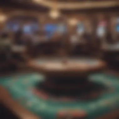 Diverse Gaming Experiences Luxurious gaming floor showcasing various table games