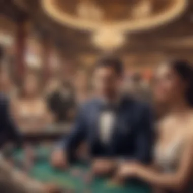 Lively Casino Scene with Engaged Players An engaging scene of players in a lively casino environment