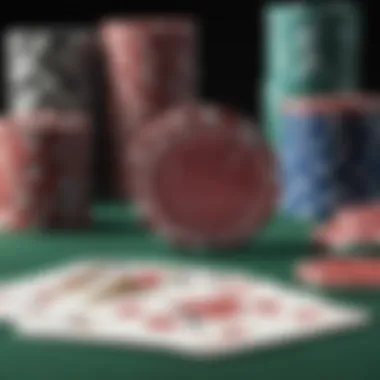 Close-Up of Poker Chips and Cards Close-up of poker chips and cards representing the game’s intensity