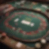 A strategic layout of Texas Hold'em cards on the table