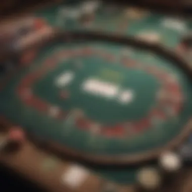 Strategic Texas Hold'em Table Layout A strategic layout of Texas Hold'em cards on the table