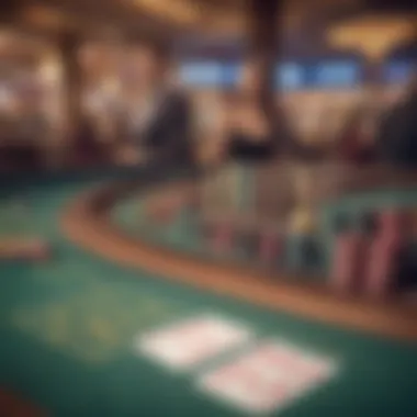 Casino Gambling Table Gambling table at a popular casino