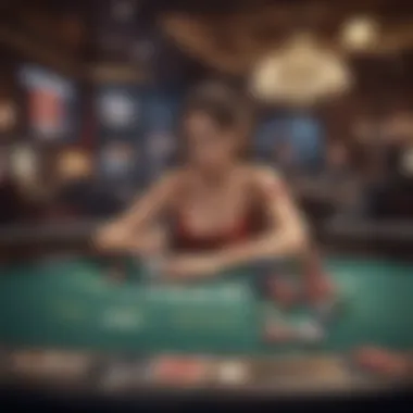 Mobile Poker Gaming Experience Mobile application interface for poker games on smartphones