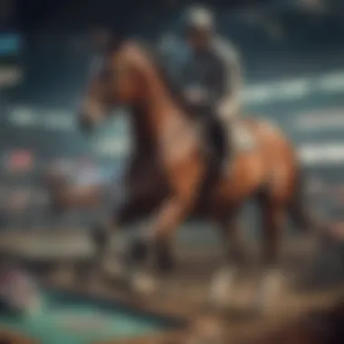 Future Trends in Horse Betting Technology A futuristic depiction of horse betting technology