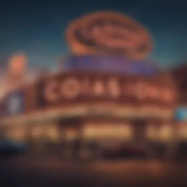 Casino Signage and Community Impact Signage of an Indian casino reflecting its importance in the local community