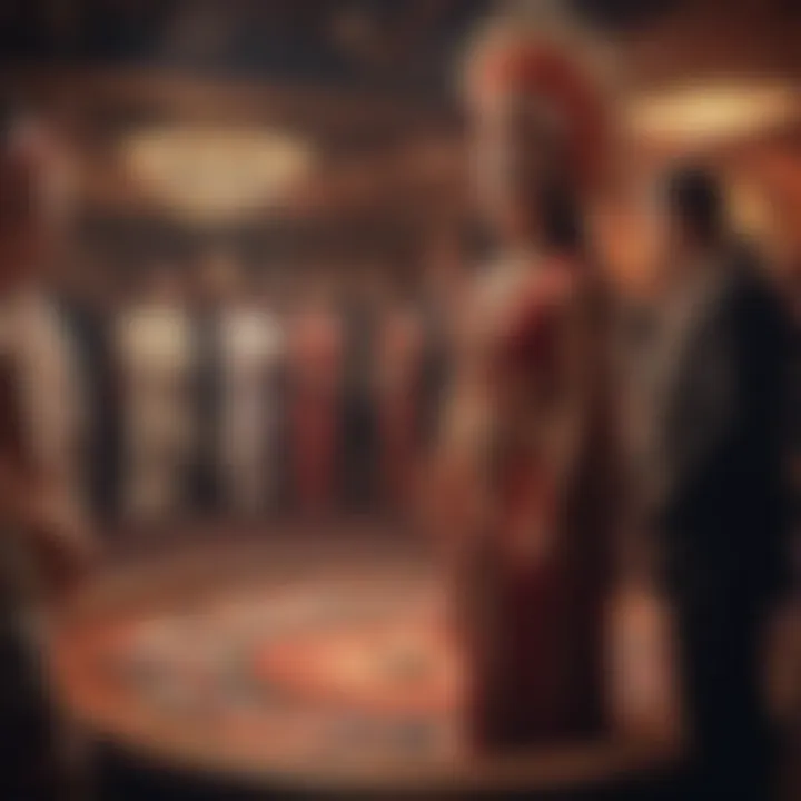 Cultural ceremony taking place at an Indian casino highlighting tribal traditions
