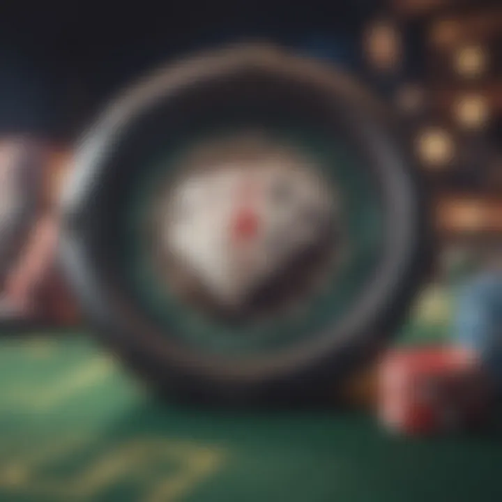 User interface of a leading online poker platform