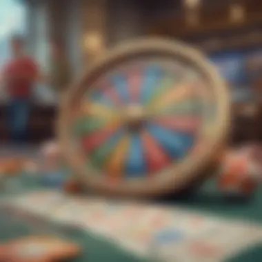Graphical representation of lottery app functionalities