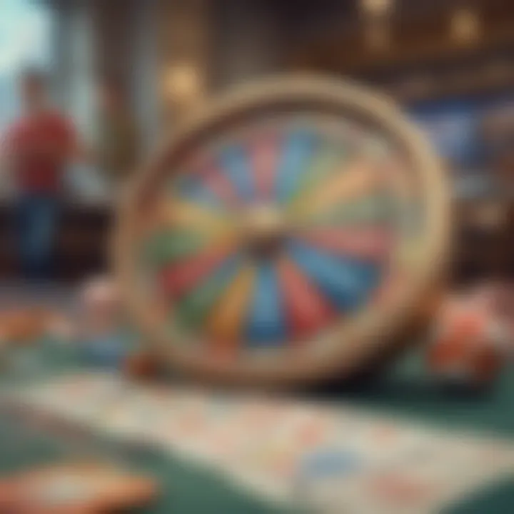 Graphical representation of lottery app functionalities