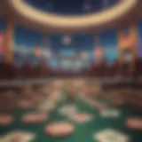 Virtual gaming landscape with cash rewards