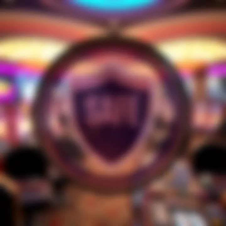 A secure online transaction symbol representing safe gaming