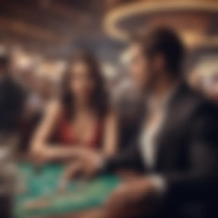 Players engaged with a digital casino experience