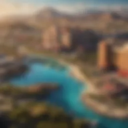 Promotional landscape at Four Winds Casino