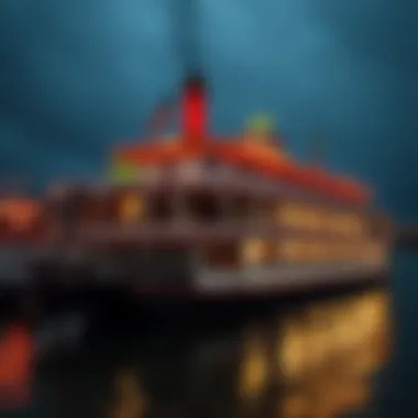 Historic Riverboat Legacy Historic riverboat docked, highlighting the legacy of gambling