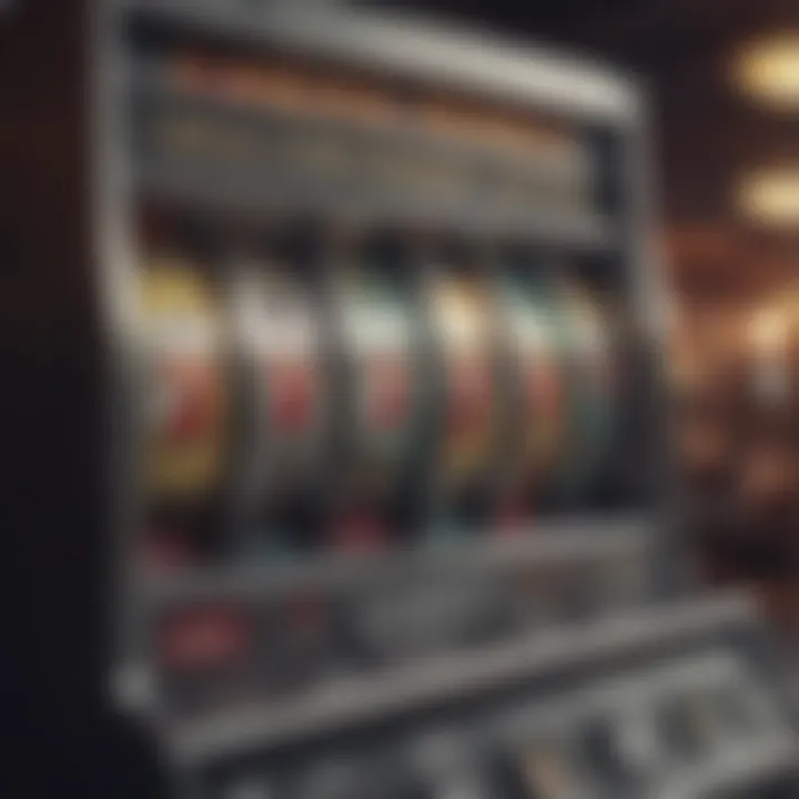 A graph depicting slot machine payout structures