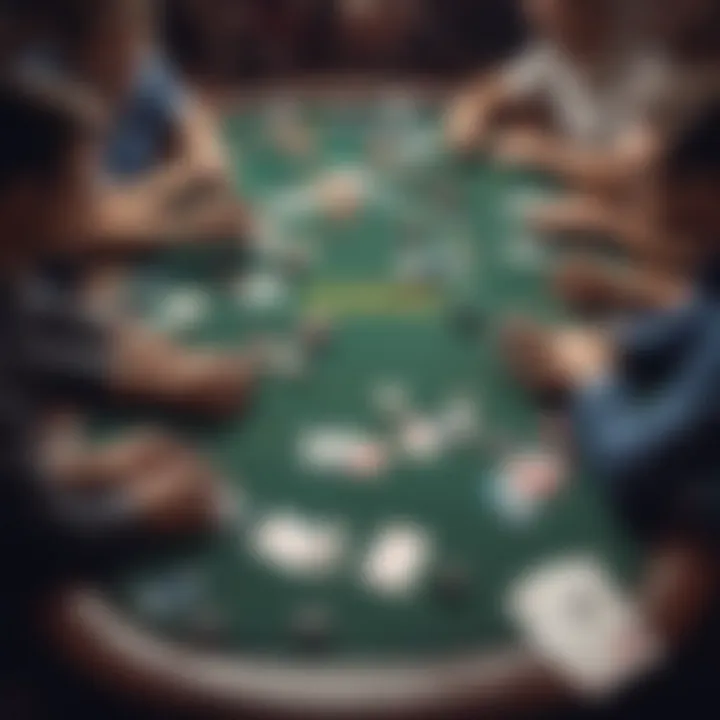 Illustration of strategic decision-making in poker