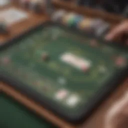 User interface of a Texas Hold'em practice app