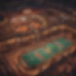Aerial view of Texas Treasure Casino showcasing the vibrant gaming floor