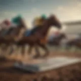 An overview of an online horse racing platform showcasing various betting options.
