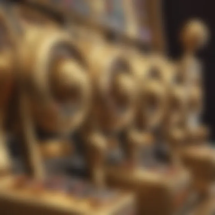 Close-Up of Double Gold Slot Machine Controls
