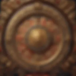 An intricate design of Chinese fortune motifs on a slot machine