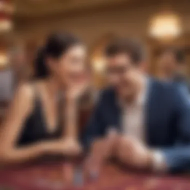 Engagement through Laughter: Players Immersed in Humor A player enjoying a humorous online casino game on their device