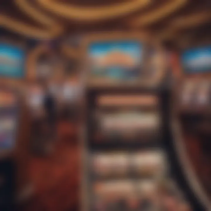 A virtual casino setting highlighting the allure of free slots.