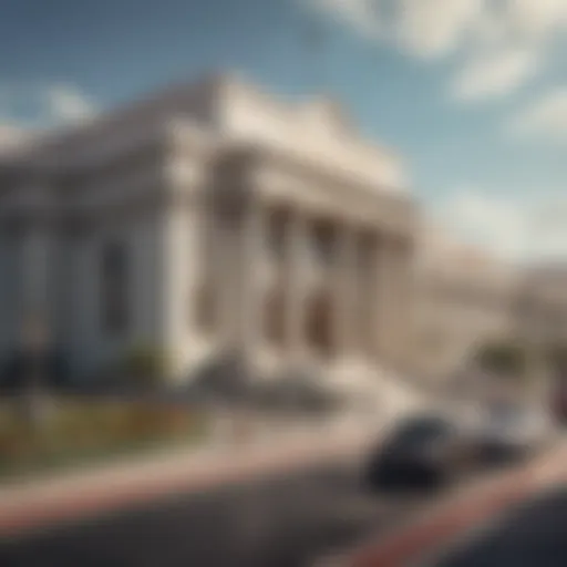 Exterior view of Caesars Palace Casino showcasing its iconic architecture